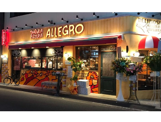 トラットリア ピッツェリア アレグロ 難波店
