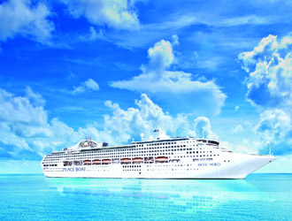 世界一周客船『PEACE BOAT』内レストラン（横浜港）