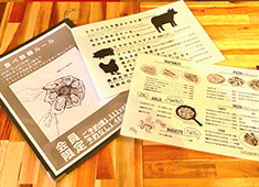 牡蠣とワインと魚と肉と。／ GENTE Co.Ltd 求人 元住吉店のメニュー。デザインにもこだわりあり◎ワインは常時36種類の仕入れ・管理で自然と知識が身に付きます！