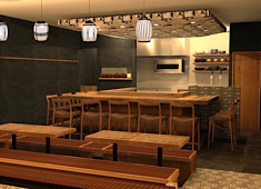 FELICE BASIL、 Isola etc..／nascere（ナーシェレ） 求人 2022年オープン和食店
内観