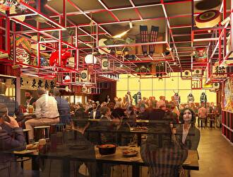 グランハマー／株式会社 浜倉的商店製作所 求人 メインフロアの１Fは全国各県の産直素材とソウルフードをカジュアルに提供する横丁スタイル！※居酒屋・洋食経験者歓迎