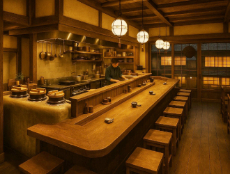 YOKOHAMA KUSHIKOBO GROUP／株式会社横浜串工房 求人 【新店舗】単価6000円ほどの和食居酒屋。炭火で焼き上げる多彩な一品料理や手打ち蕎麦を楽しめるお店です。