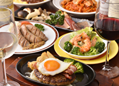 RESTAURANT CARAVAN SERAI（キャラバンサライ）／アサヒメディカルサプライ株式会社 求人 料理は、新鮮な地元野菜・肉・魚を使用し、ジャンルにとらわれすぎずに各種メニューを提供中！