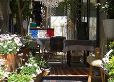 Bistro Darbre （ビストロ　ダルブル） 求人 店内には吹き抜けの中庭があります！ここで調理をする事もあります！