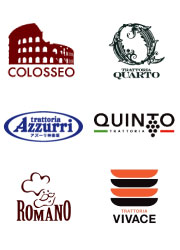 「COLOSSEO 中目黒」「VIVACE 恵比寿」「QUARTO 西新宿」「Azzurri 神楽坂」「ROMANO 五反田」「QUINTO 新宿」／東京食彩株式会社 求人
