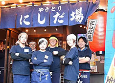 炭酒場カミナリ屋／やきとりにしだ家、他／有限会社カミナリ屋 求人 新鮮な魚介類を使用した料理は絶品！！鮮魚を扱える方・・優遇いたしますよ☆