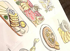 ASAHI BEER RESTRANT co.,Ltd／洋食部門 求人 ▲新メニューは手書きのイラストでメニューイン！お客様に喜んでいただくために自分たちで創意工夫できるのも大きな魅力！