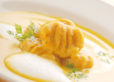 CUCINA IL TETTO／クッチーナ イル テット 求人 かぼちゃとハーブのニョッキ　スープ仕立て。イタリアン経験者はやりがいあるお店ですよ。もちろん未経験者も大歓迎！
