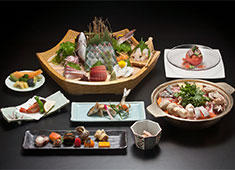 割烹 吉葉（よしば） 求人 市場から直送された厳選食材で調理した料理。