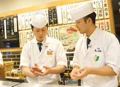 「寿司 魚がし日本一 」「和食 青ゆず寅」「青柚子」／株式会社にっぱん 求人 目指せ！給与水準飲食業界トップクラス！魚がし日本一は10代～70代まで、学べる・稼げる・握り専門店。女性も活躍中！