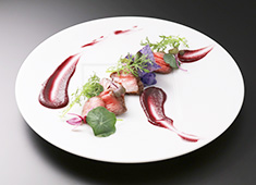 フレンチごはん 西麻布GINA 求人 佐賀牛ランプ肉 花菖蒲仕立て