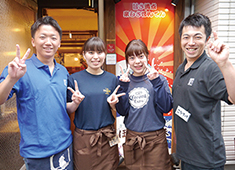 株式会社　安部自動車／「Bistro Bonten(ビストロボンテン)」「梵天食堂」「ぼんてん漁港」 求人 若手スタッフも活躍中！アルバイトや新入社員へのケアを惜しまず、不安をなるべく取り除いてあげる事も大切にしています。