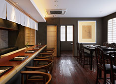 湯河原 富士屋旅館／際コーポレーション株式会社　旅館開業準備室 求人 落ち着いた空間で地元の食材を使ったお料理を楽しんでいただきます。